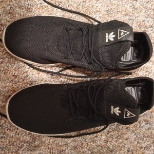 Adidas Pharrell Williams, size 12R, Black knitted uppers, rubber soles